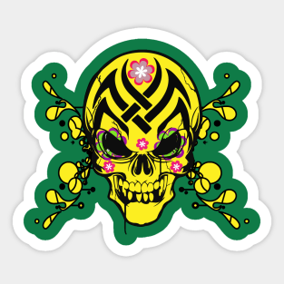 Mexican Skill Yellow Crazzy Sticker